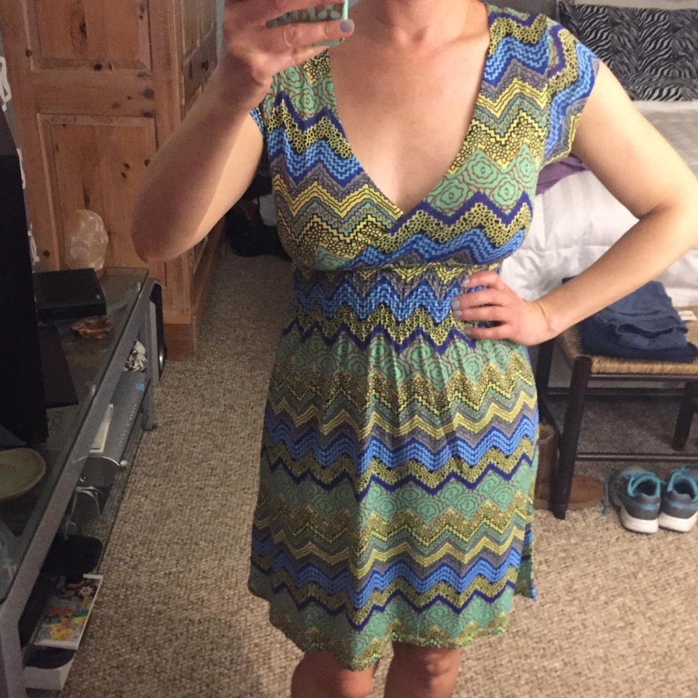 Beautiful, colorful, pattern dress